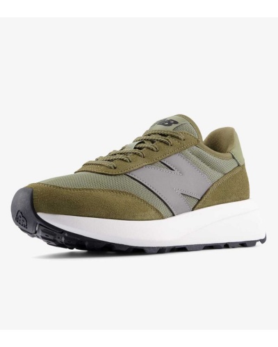Scarpe Sneakers New Balance 370 Uomo Verde Oliva Suede Mesh - Sneakers Shoes New Balance 370 Original Mens Suede Mesh Olive Green - Baskets New Balance 370 Original pour homme, en daim et mesh vert olive - New Balance 370 Original Herren-Sneaker, Wildleder-Mesh, Olivgrün