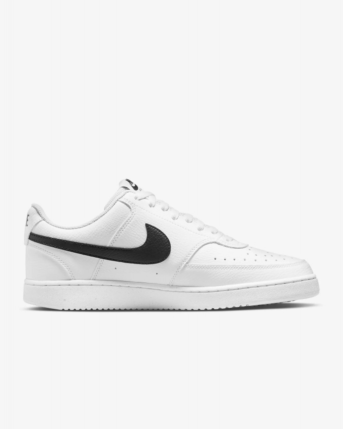 scarpe sportive Sneakers Court Vision Low Next Nature Uomo Bianco Nero - sports shoes Sneakers Court Vision Low Next Nature Man White Black - chaussures de sport Baskets Court Vision Low Next Nature Homme Blanc Noir - Sportschuhe Turnschuhe Court Vision Low Next Nature Man Weiß Schwarz