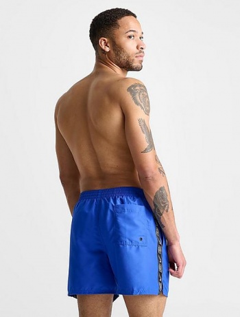 Costume da bagno mare nuoto piscina pantaloncini nike shorts LOGO TAPE Uomo Blue - Swimsuit sea swimming pool shorts nike shorts LOGO TAPE Man Blue - Maillot de bain short de piscine mer short nike LOGO TAPE Homme Bleu - Badeanzug meer schwimmbad shorts nike shorts LOGO TAPE Mann Blau