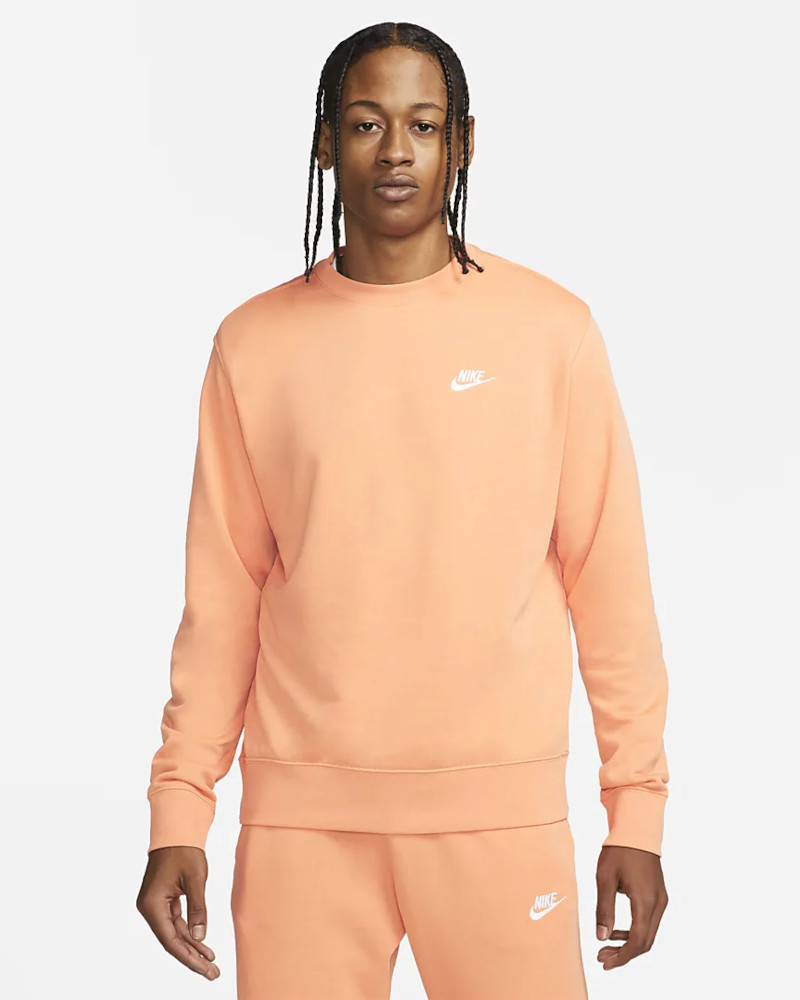 Nike club sweatshirt orange