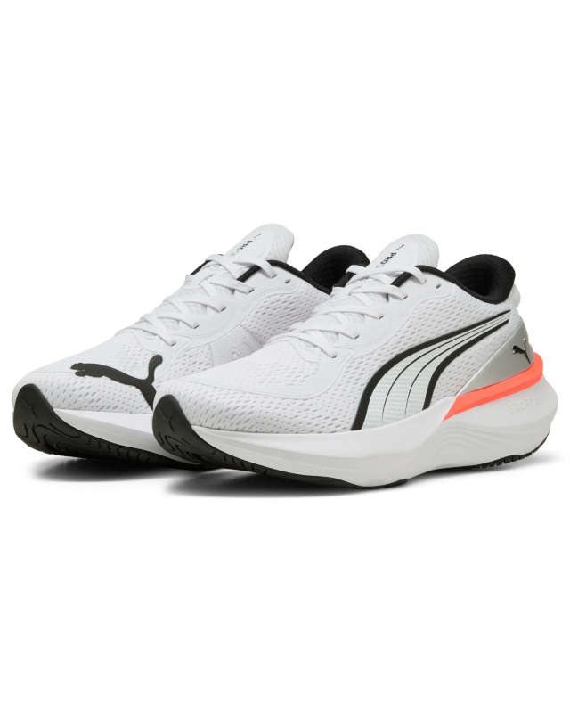 Scarpe da running Puma Scend Pro 2 Unisex Bianco - Puma Scend Pro 2 Unisex Running Shoes White - Chaussures de course unisexes Puma Scend Pro 2 blanches - Puma Scend Pro 2 Unisex Laufschuhe Weiß