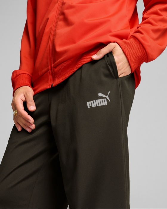 Tuta intera Completa puma POWER Poly uomo Rosso - Puma POWER Poly Mens Full Tracksuit Red - Survêtement complet Puma POWER Poly pour homme, rouge - Puma POWER Poly Herren-Trainingsanzug Rot