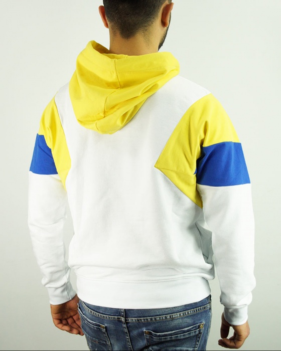 Felpa Cappuccio Hoodie UOMO STARTER Cappuccio Bianco Giallo T - Main Image