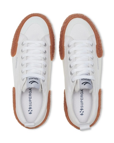 Scarpe sportive sneakers Superga 2660 STRIPE BIG BUMPERS Canvas UNISEX WHITE-GUM - Sports shoes sneakers Superga 2660 STRIPE BIG BUMPERS Canvas UNISEX WHITE-GUM - Chaussures de sport sneakers Superga 2660 STRIPE BIG BUMPERS Toile UNISEXE BLANC-GUM - Sportschuhe Sneakers Superga 2660 STRIPE BIG BUMPERS Canvas UNISEX WHITE-GUM