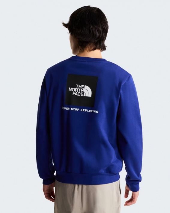 Felpa sportiva girocollo pullover The North Face EVOLUTION BOX NSE REGULAR CREW Cotone Uomo Bold Blue - The North Face EVOLUTION BOX NSE REGULAR CREW Men's Cotton Crewneck Pullover Sweatshirt Bold Blue - Sweat-shirt à col rond en coton pour homme The North Face EVOLUTION BOX NSE REGULAR CREW, bleu vif - The North Face EVOLUTION BOX NSE REGULAR CREW Herren-Sweatshirt aus Baumwolle mit Rundhalsausschnitt, kräftiges Blau
