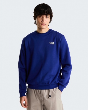 Felpa sportiva girocollo pullover The North Face EVOLUTION BOX NSE REGULAR CREW Cotone Uomo Bold Blue - The North Face EVOLUTION BOX NSE REGULAR CREW Men's Cotton Crewneck Pullover Sweatshirt Bold Blue - Sweat-shirt à col rond en coton pour homme The North Face EVOLUTION BOX NSE REGULAR CREW, bleu vif - The North Face EVOLUTION BOX NSE REGULAR CREW Herren-Sweatshirt aus Baumwolle mit Rundhalsausschnitt, kräftiges Blau