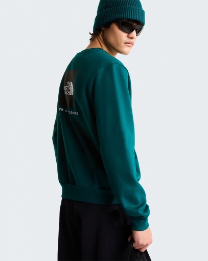 Felpa sportiva girocollo pullover The North Face EVOLUTION BOX NSE REGULAR CREW Cotone Uomo Pacific Teal - The North Face Evolution Box Nse Regular Crew Men's Cotton Crewneck Pullover Sweatshirt, Pacific Teal - Sweat-shirt à col rond en coton The North Face Evolution Box NSE Regular Crew pour homme, couleur bleu sarcelle Pacifique - The North Face Evolution Box NSE Regular Crew Herren-Sweatshirt aus Baumwolle mit Rundhalsausschnitt, Pazifik-Teal
