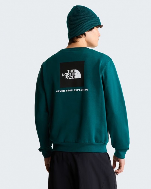 Felpa sportiva girocollo pullover The North Face EVOLUTION BOX NSE REGULAR CREW Cotone Uomo Pacific Teal - The North Face Evolution Box Nse Regular Crew Men's Cotton Crewneck Pullover Sweatshirt, Pacific Teal - Sweat-shirt à col rond en coton The North Face Evolution Box NSE Regular Crew pour homme, couleur bleu sarcelle Pacifique - The North Face Evolution Box NSE Regular Crew Herren-Sweatshirt aus Baumwolle mit Rundhalsausschnitt, Pazifik-Teal