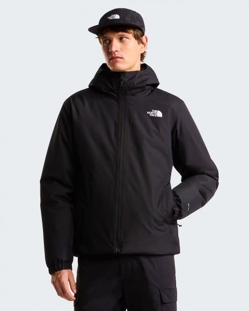 Giacca Imbottita Tecnica The North Face QUEST Synthetic Insulated cappuccio uomo TREKKING Escursionismo Nero - The North Face QUEST Synthetic Insulated Hooded Technical Jacket Men's Trekking Hiking Black - Veste technique à capuche isolée synthétique The North Face QUEST pour homme, idéale pour la randonnée et le trekking (noire). - The North Face QUEST Synthetisch isolierte Funktionsjacke mit Kapuze, Herren, Trekking, Wandern, Schwarz