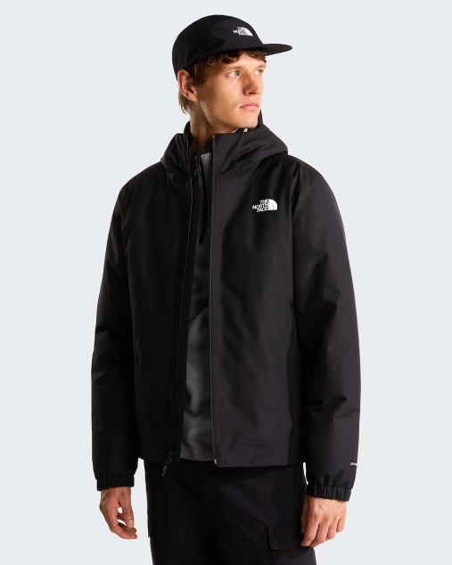 Giacca Imbottita Tecnica The North Face QUEST Synthetic Insulated cappuccio uomo TREKKING Escursionismo Nero - The North Face QUEST Synthetic Insulated Hooded Technical Jacket Men's Trekking Hiking Black - Veste technique à capuche isolée synthétique The North Face QUEST pour homme, idéale pour la randonnée et le trekking (noire). - The North Face QUEST Synthetisch isolierte Funktionsjacke mit Kapuze, Herren, Trekking, Wandern, Schwarz