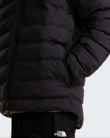 Piumino Giacca Giubbotto reversibile Perrito Cappuccio da Bambino Ragazzo Nero - Perrito Reversible Hooded Down Jacket for Boys and Girls Black - Doudoune réversible à capuche Perrito pour garçons et filles, noire - Perrito Wende-Daunenjacke mit Kapuze für Jungen und Mädchen, Schwarz