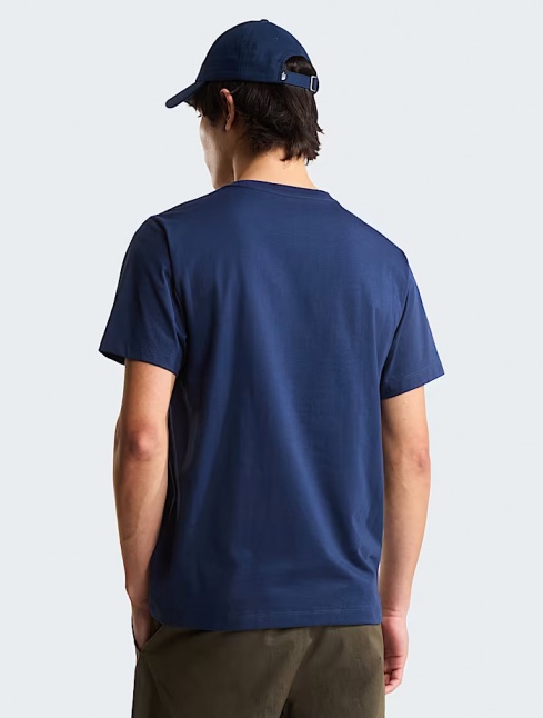 T-shirt tempo libero The North Face S/S M Evolution Simple Dome Cotone maniche corte Uomo SUMMIT NAVY - Leisure T-Shirt The North Face S/SM Evolution Simple Dome Cotton Short Sleeve Men\'s SUMMIT NAVY - T-shirt de loisirs The North Face S/SM Evolution Simple Dome en coton à manches courtes pour homme, SUMMIT NAVY - Freizeit-T-Shirt The North Face S/SM Evolution Simple Dome Baumwolle Kurzarm Herren SUMMIT NAVY