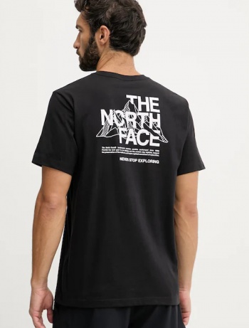 T-shirt tempo libero  maglia maglietta The North Face mountain Sketch SS Tee Cotone maniche corte Uomo Nero - The North Face Mountain Sketch SS Tee Cotton Short Sleeve Men's Leisure T-Shirt Black - T-shirt The North Face Mountain Sketch SS à manches courtes en coton noir pour homme - Freizeit-T-Shirt The North Face Mountain Sketch SS Tee Baumwolle Kurzarm Herren Schwarz