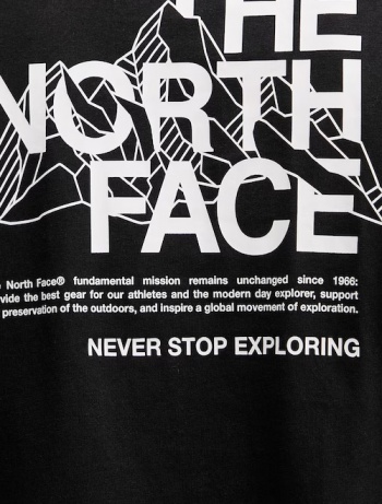 T-shirt tempo libero  maglia maglietta The North Face mountain Sketch SS Tee Cotone maniche corte Uomo Nero - The North Face Mountain Sketch SS Tee Cotton Short Sleeve Men's Leisure T-Shirt Black - T-shirt The North Face Mountain Sketch SS à manches courtes en coton noir pour homme - Freizeit-T-Shirt The North Face Mountain Sketch SS Tee Baumwolle Kurzarm Herren Schwarz