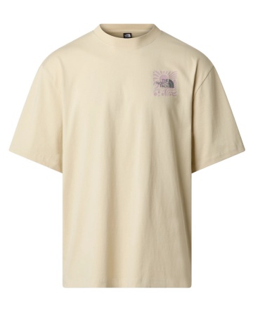 T-shirt Tempo libero maglia maglietta The north Face Sun Oversize SS Tee Graphic Cotone uomo maniche corte Beige Desert Stone - The North Face Sun Oversize SS Tee Graphic Cotton Men's Short Sleeve T-Shirt Leisure Shirt Beige Desert Stone - T-shirt The North Face Sun Oversize SS à manches courtes, imprimé graphique, en coton, pour homme, couleur beige sable. - The North Face Sun Oversize Kurzarm-T-Shirt mit Grafikprint, Baumwolle, Herren, Freizeithemd, Beige, Wüstenstein