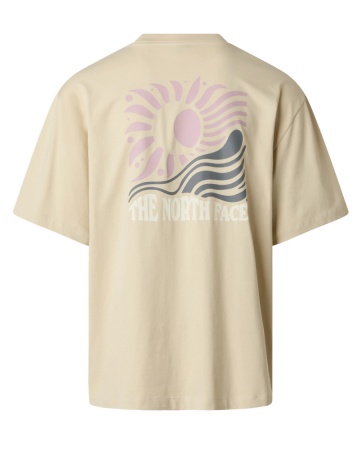 T-shirt Tempo libero maglia maglietta The north Face Sun Oversize SS Tee Graphic Cotone uomo maniche corte Beige Desert Stone - The North Face Sun Oversize SS Tee Graphic Cotton Men's Short Sleeve T-Shirt Leisure Shirt Beige Desert Stone - T-shirt The North Face Sun Oversize SS à manches courtes, imprimé graphique, en coton, pour homme, couleur beige sable. - The North Face Sun Oversize Kurzarm-T-Shirt mit Grafikprint, Baumwolle, Herren, Freizeithemd, Beige, Wüstenstein