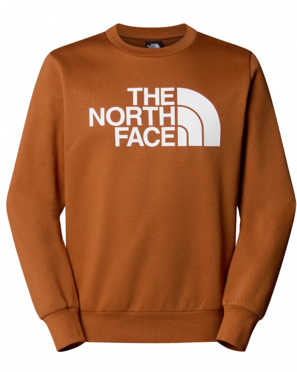 Felpa sportiva girocollo pullover The North Face EASY CREW Crew Cotone FELPATO BURNT UMBER - The North Face EASY CREW Cotton SWEATSHIRT BURNT UMBER - Sweat-shirt en coton The North Face EASY CREW, couleur terre d\'ombre brûlée - The North Face EASY CREW Baumwoll-Sweatshirt, gebranntes Umbra