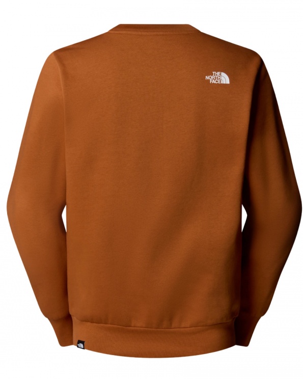Felpa sportiva girocollo pullover The North Face EASY CREW Crew Cotone FELPATO BURNT UMBER - The North Face EASY CREW Cotton SWEATSHIRT BURNT UMBER - Sweat-shirt en coton The North Face EASY CREW, couleur terre d\'ombre brûlée - The North Face EASY CREW Baumwoll-Sweatshirt, gebranntes Umbra