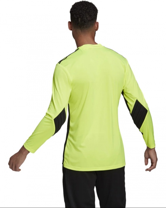 maglia da portiere Addias SQUADRA 21 GOALKEEPER JERSEY maniche lunghe con protezione Giallo fluo nero uomo - goalkeeper shirt Addias SQUADRA 21 GOALKEEPER JERSEY long sleeves with protection Yellow fluo black man - maillot de gardien Addias SQUADRA 21 GOALKEEPER JERSEY manches longues avec protection Jaune fluo noir homme - Torwarttrikot Addias SQUADRA 21 GOALKEEPER JERSEY lange Ärmel mit Schutz Gelb fluo schwarz Mann