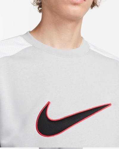 Felpa sportiva pullover girocollo Nike Pullover  Fleece BB Crew Cotone Felpato Grigio - Nike Pullover Fleece BB Crew Cotton Fleece Crew Neck Sports Sweatshirt Grey - Nike Pullover Fleece BB Crew Sweat-shirt de sport en molleton de coton à col rond Gris - Nike Pullover Fleece BB Crew Baumwoll-Fleece-Sport-Sweatshirt mit Rundhalsausschnitt, Grau