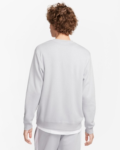 Felpa sportiva pullover girocollo Nike Pullover  Fleece BB Crew Cotone Felpato Grigio - Nike Pullover Fleece BB Crew Cotton Fleece Crew Neck Sports Sweatshirt Grey - Nike Pullover Fleece BB Crew Sweat-shirt de sport en molleton de coton à col rond Gris - Nike Pullover Fleece BB Crew Baumwoll-Fleece-Sport-Sweatshirt mit Rundhalsausschnitt, Grau
