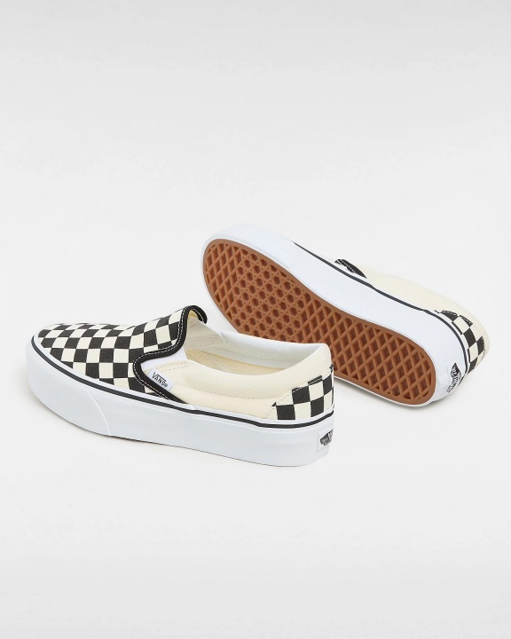 Scarpe sneakers Vans Checkerboard Classic Slip-On Platform Scacchi - Sport sneakers Vans Checkerboard Classic Slip-On Platform Chess - Baskets de sport Vans Checkerboard Classic Slip-On Platform Chess - Sportliche Sneaker Vans Checkerboard Classic Slip-On Platform Chess