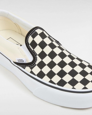Scarpe sneakers Vans Checkerboard Classic Slip-On Platform Scacchi - Sport sneakers Vans Checkerboard Classic Slip-On Platform Chess - Baskets de sport Vans Checkerboard Classic Slip-On Platform Chess - Sportliche Sneaker Vans Checkerboard Classic Slip-On Platform Chess