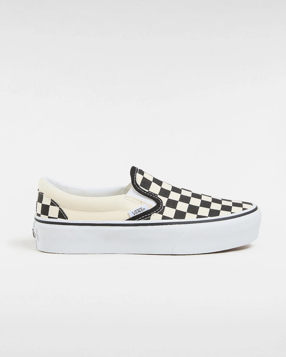 Scarpe Sneakers Unisex Vans Tela Canvas Checkerboard Classic Slip-On Platform - Foto 8 di 20