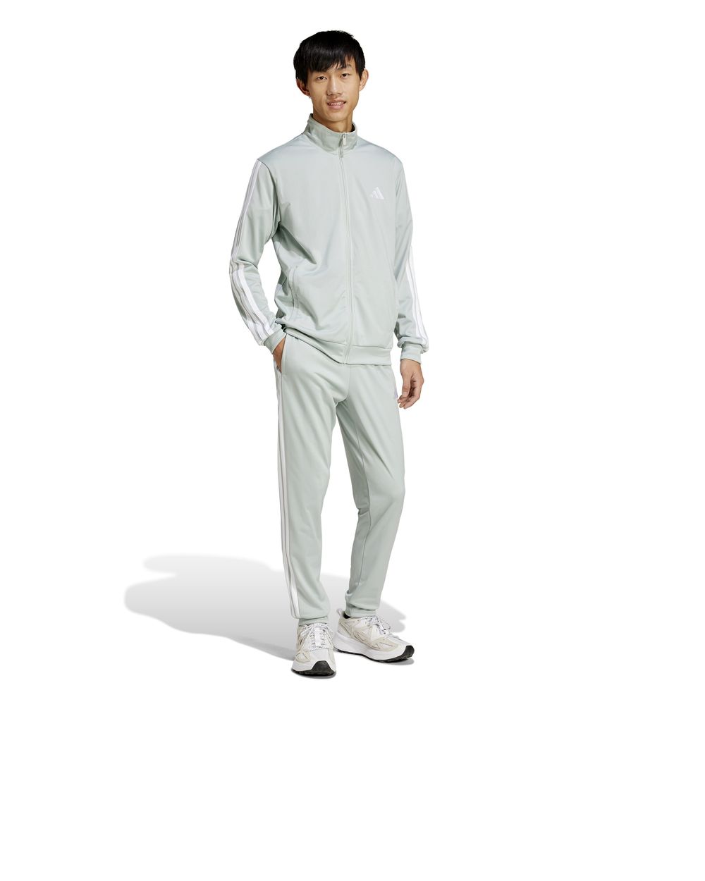 Tuta Intera Completa Full Tracksuit UOMO Adidas 3 Stripes Tricot Grigio - Imagen 11 de 13