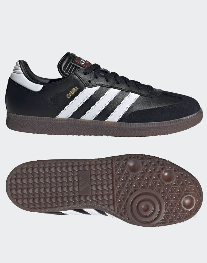 Zapatillas deportivas fútbol sala indoor HOMBRE Adidas Samba gamuza negra - Imagen 13 de 23