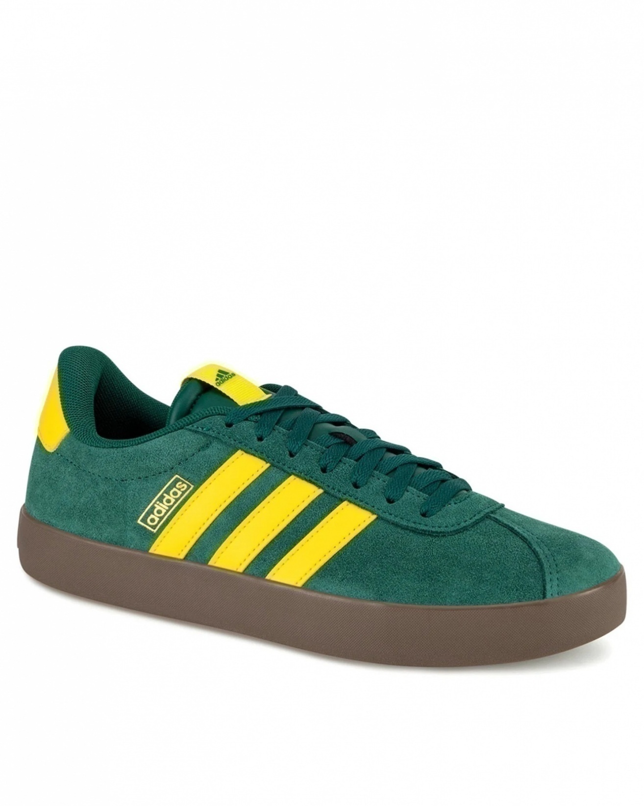 Scarpe Sneakers UOMO Adidas VL Court 3.0 Verde Giallo Lifestyle - Zdjęcie 10 z 21
