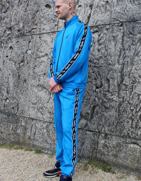 Full Tracksuit MENS Australian Tape Light Volee Capri Blue - Picture 10 of 15