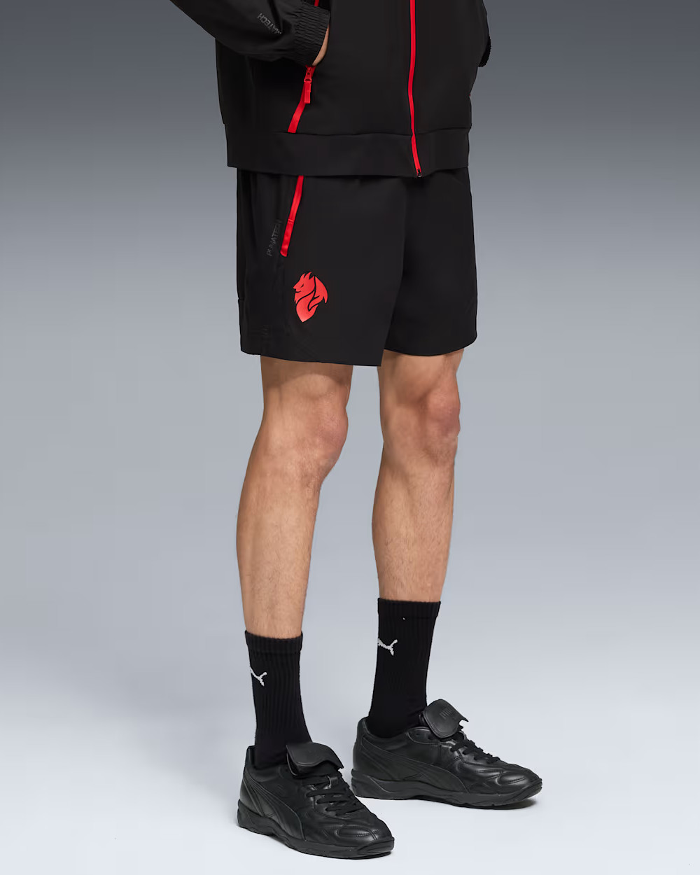 Ac Milan Puma Pantaloncini Shorts PumaTech Relaxed Nero Woven 2025 26 - Imagen 8 de 11