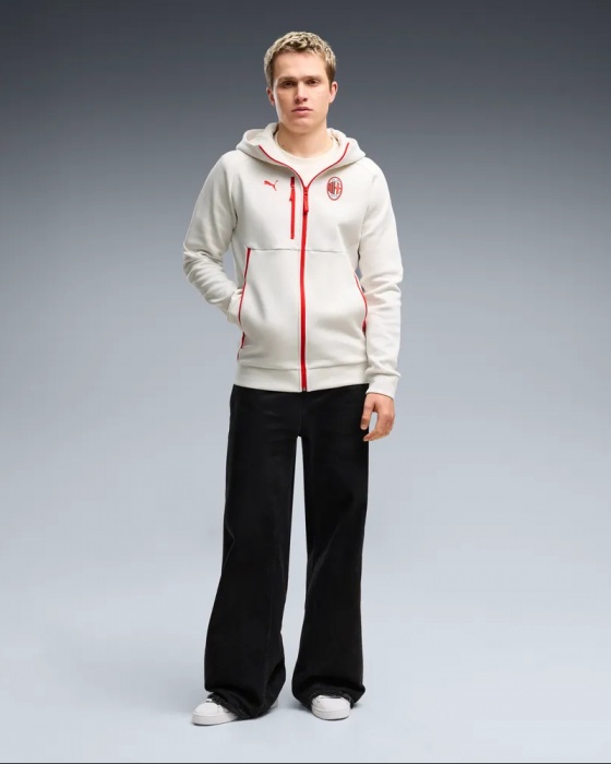 Giacca Felpa Cappuccio AC MILAN Puma PUMATECH HD FZ full zip HD FZ cotone uomo Vapor Gray 2026 27 - AC MILAN Puma PUMATECH HD FZ full zip HD FZ cotton men's hooded sweatshirt jacket Vapor Gray 2026 27 - AC MILAN Puma PUMATECH HD FZ veste sweat-shirt à capuche zippée en coton pour homme, gris vaporeux 2026 27 - AC MILAN Puma PUMATECH HD FZ Herren-Kapuzenjacke mit durchgehendem Reißverschluss, Vapor Gray, Größe 2026 27