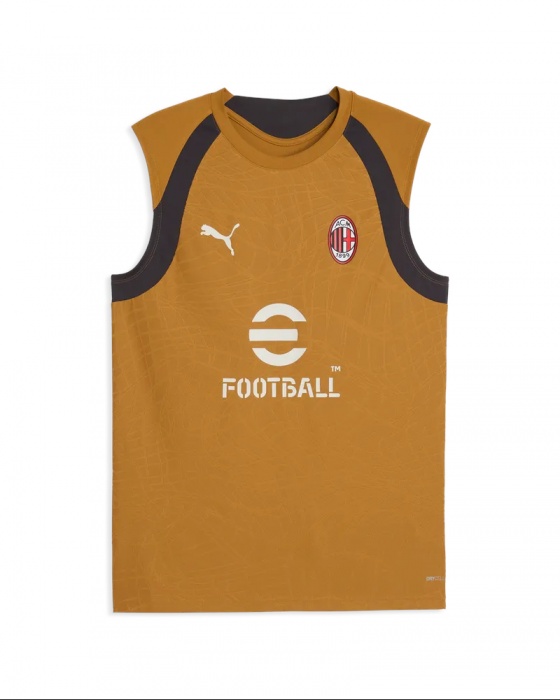maglia Allenamento Smanicato canotta Puma Ac Milan uomo Gold 2026 27 - Puma AC Milan Men's Gold 2026 27 Sleeveless Training Jersey - Maillot d'entraînement sans manches Puma AC Milan homme or 2026-2027 - Puma AC Mailand Herren Gold 2026 27 Ärmelloses Trainingsjersey
