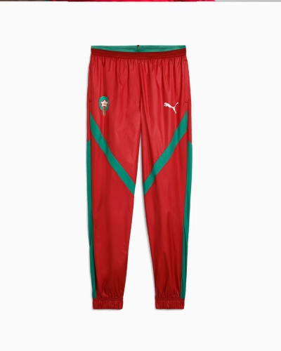 Marocco FRMF Puma Pantaloni tuta Pants Rosso 2025 Woven stadium