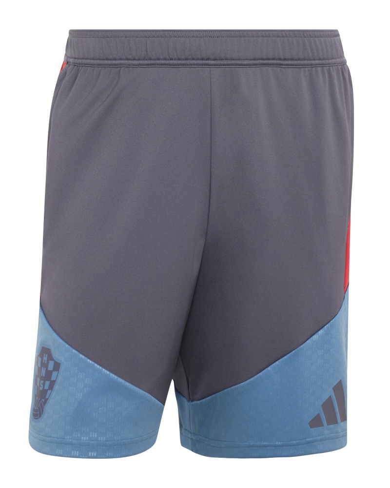 Pantaloncini allenamento Croazia HNS Adidas Uomo AEROREADY TIRO 26 Training Grigio Blue 2026 27 - Adidas Men\'s AEROREADY TIRO 26 Training Shorts Croatia HNS Grey Blue 2026 27 - Short d\'entraînement Adidas AEROREADY TIRO 26 pour homme, Croatie, HNS, gris et bleu, 2026/27 - Adidas Herren AEROREADY TIRO 26 Trainingsshorts Kroatien HNS Grau Blau 2026 27