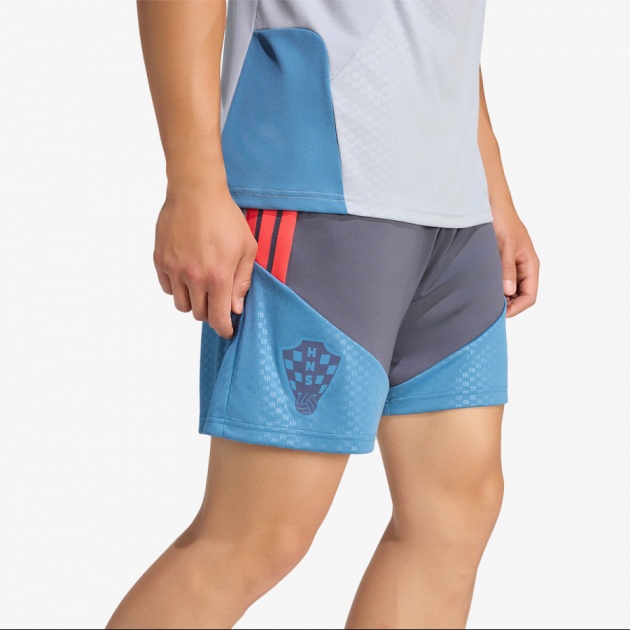 Pantaloncini allenamento Croazia HNS Adidas Uomo AEROREADY TIRO 26 Training Grigio Blue 2026 27 - Adidas Men\'s AEROREADY TIRO 26 Training Shorts Croatia HNS Grey Blue 2026 27 - Short d\'entraînement Adidas AEROREADY TIRO 26 pour homme, Croatie, HNS, gris et bleu, 2026/27 - Adidas Herren AEROREADY TIRO 26 Trainingsshorts Kroatien HNS Grau Blau 2026 27