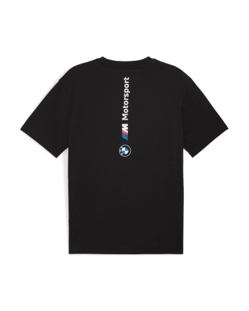 maglia maglietta T-shirt BMW MotorSport Essential Logo Tee  maniche corte girocollo cotone uomo Nero - BMW MotorSport Essential Logo Tee Short Sleeve Crew Neck Cotton Men's Black T-Shirt - T-shirt noir à manches courtes et col rond en coton avec logo BMW MotorSport Essential pour homme - BMW Motorsport Essential Logo T-Shirt, Kurzarm, Rundhalsausschnitt, Baumwolle, Herren, Schwarz