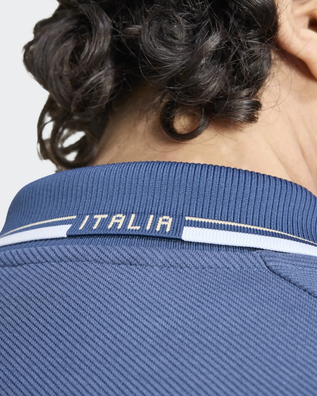 Giacca tuta Sportiva Italia FIGC Adidas ORIGINALS TREFOIL Away Anthem  Cotone Mondiali 2026 Uomo Blue - Sport Suit jacket Adidas Originals TREFOIL Away Anthem Cotton World Cup 2026 Mens FIGC Blue - Veste de survêtement Adidas Originals TREFOIL Extérieur Anthem Coton Coupe du Monde 2026 Homme FIGC Bleu - Sportanzugjacke Adidas Originals TREFOIL Away Anthem Cotton World Cup 2026 Herren FIGC Blau