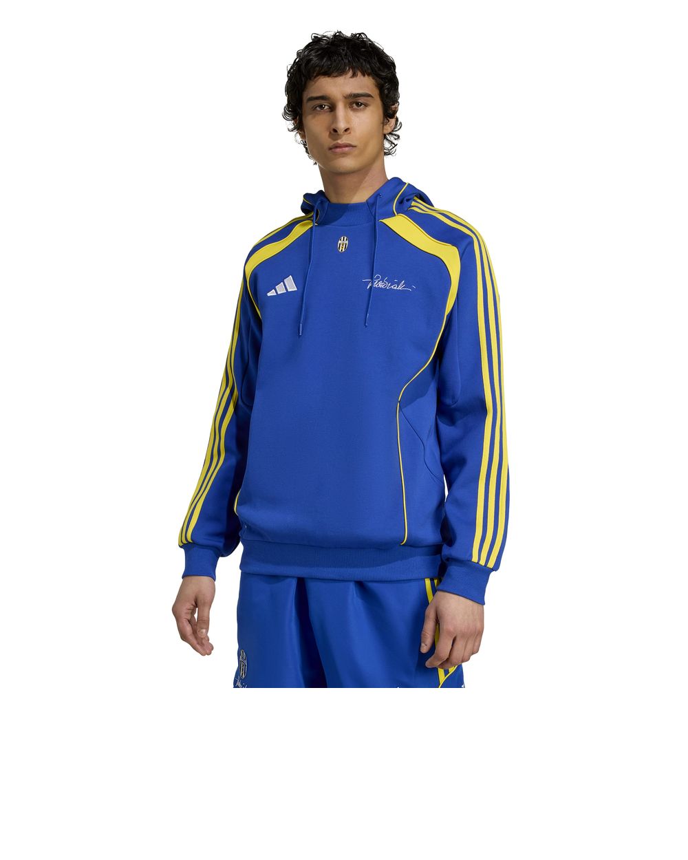 Juventus Fc Adidas Felpa Cappuccio Hoodie Vialli Pack Doubleknit Juventus Blu - Imagen 9 de 12
