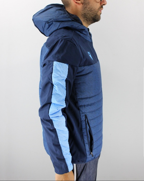 SS Lazio Macron Bomber Piumino Giubbotto Blu Ufficiale Uomo 2019 20