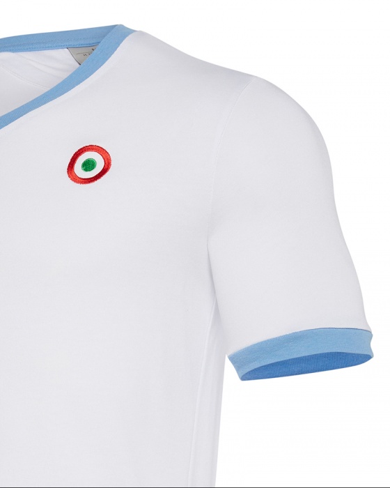 Ss Lazio Rome Macron Jersey Shirt Top Match Issue Men Coppa Italia 1958 Cotton Ebay