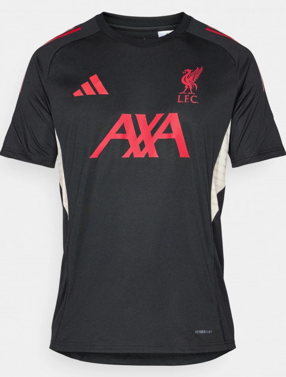 MAGLIA Allenamento LIVERPOOL LFC Adidas Tiro 25 uomo 2025 26 Nero - LIVERPOOL LFC Adidas Tiro 25 Men\'s Training Shirt 2025 26 Black - Maillot d\'entraînement Adidas Tiro 25 LIVERPOOL LFC pour homme 2025/26, noir - LIVERPOOL LFC Adidas Tiro 25 Herren Trainingsshirt 2025 26 Schwarz