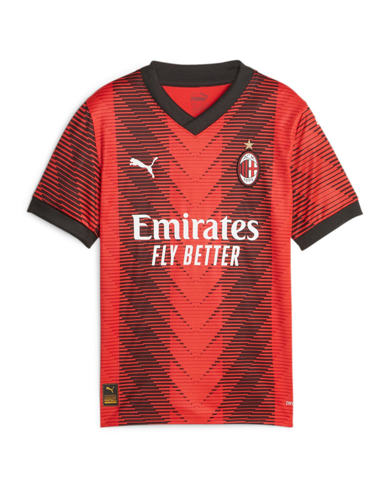 Ac Milan Puma Maglia Calcio Football Bambino Ragazzo Rosso Nero Home 2023 24 eBay