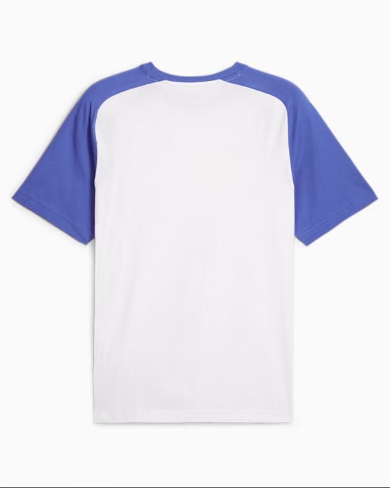 Maglia Maglietta T-shirt tempo libero AC MILAN Puma CASUALS Girocollo Cotone Uomo 2023 24 Bianco Blue Third - Leisure T-shirt AC MILAN Puma CASUALS Round Neck Cotton Man 2023 24 White Blue Third - T-shirt de loisirs AC MILAN Puma CASUALS col rond coton homme 2023 24 blanc bleu troisième - Freizeit-T-Shirt AC MILAN Puma CASUALS Rundhals-Baumwollmann 2023 24 Weiß Blau Dritter