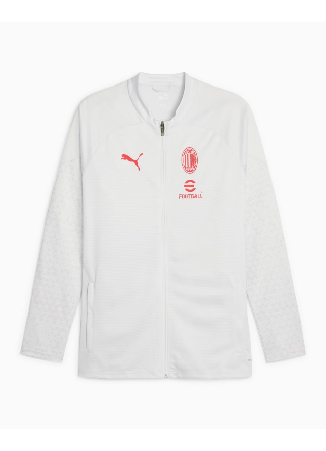 Giacca tuta allenamento AC MILAN Puma For All Time Poliestere uomo 2023 24 Grigio - Training suit jacket AC MILAN Puma For All Time Polyester man 2023 24 Grey - Veste de survêtement AC MILAN Puma For All Time Polyester homme 2023 24 Gris - Trainingsjacke AC MILAN Puma For All Time Polyester Mann 2023 24 Grau