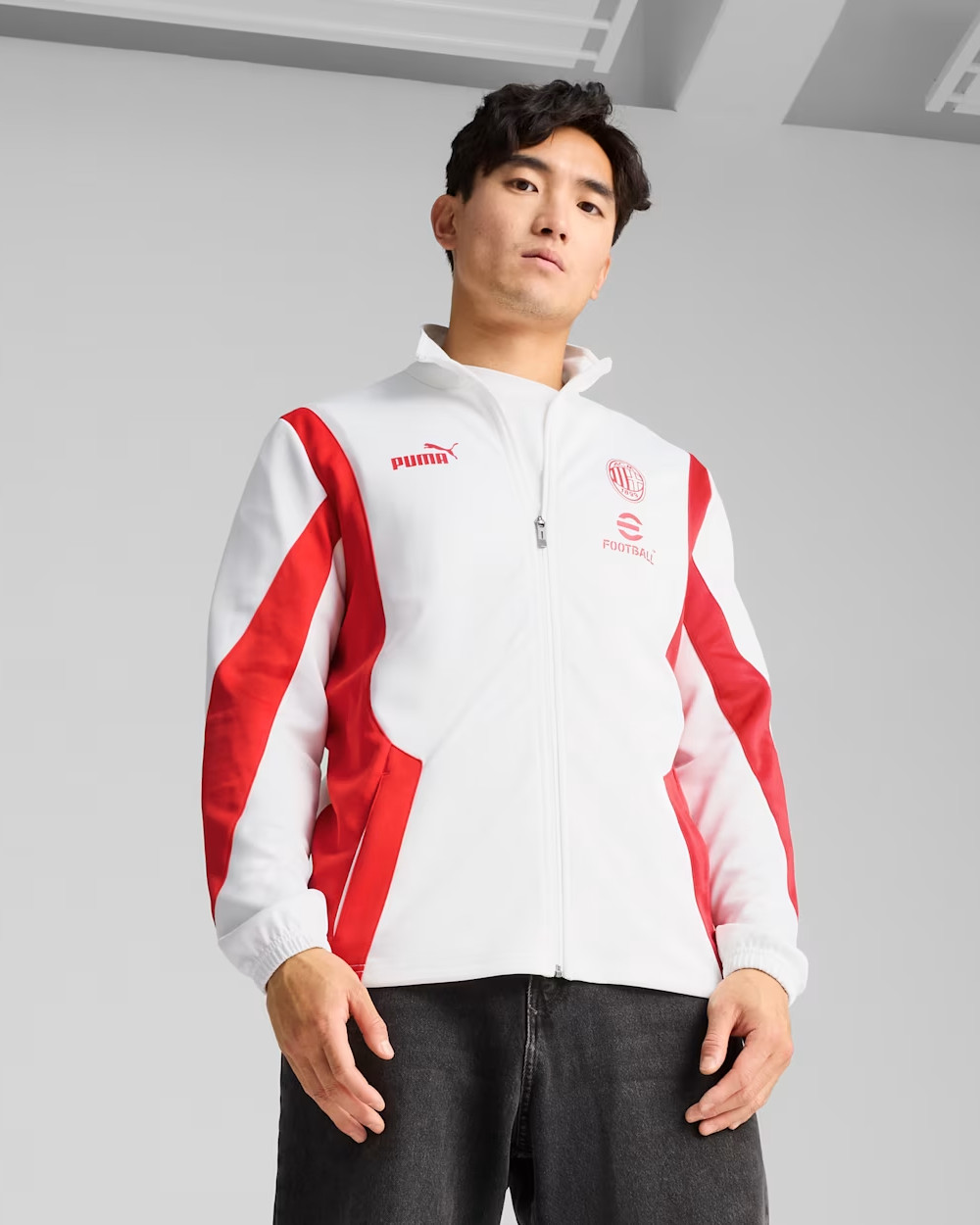 Ac Mailand Milan Puma Jacke Fußballjacke Jacket 2025 ftblARCHIVE HERREN Weiß - Bild 9 von 12