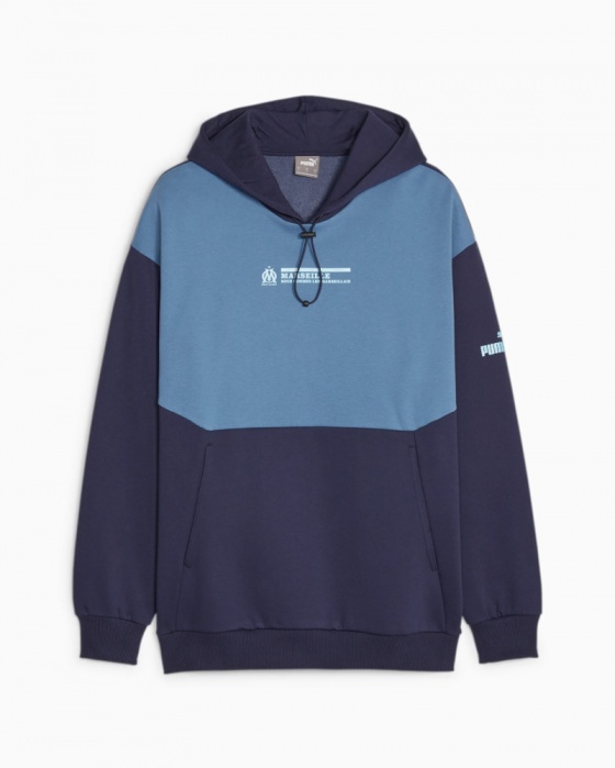 Felpa Cappuccio Pullover OLYMPIQUE MARSIGLIA OM Puma FTBL CULTURE cotone Felpato 2023 24 uomo Blue - Sweatshirt Hood Pullover OLYMPIQUE MARSEILLE OM Puma FTBL CULTURE cotton Fleece 2023 24 man Blue - Sweat Capuche Pullover OLYMPIQUE MARSEILLE OM Puma FTBL CULTURE coton Fleece 2023 24 homme Bleu - Sweatshirt Kapuze Pullover OLYMPIQUE MARSEILLE OM Puma FTBL CULTURE Baumwolle Fleece 2023 24 Mann Blau
