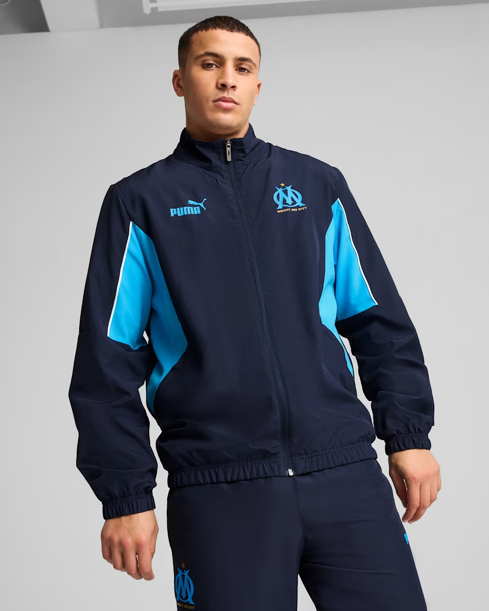 Marsiglia OM Olympique Puma Giacca tuta 2025 ftblARCHIVE UOMO Blu - Imagen 10 de 13